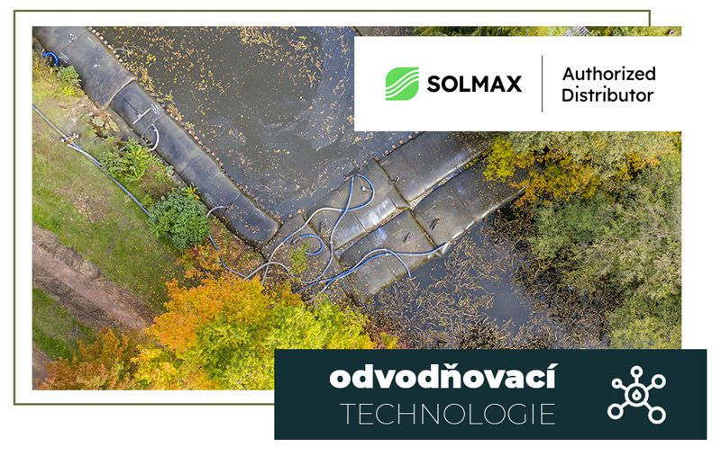 Těžba a zpracování sedimentu v odvodňovacích vacích GEOTUBE