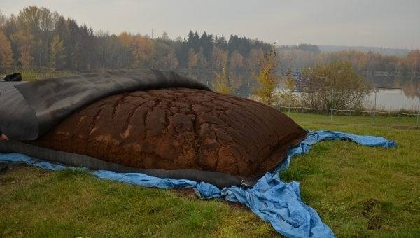 Řezání a odvoz vaku Geotube